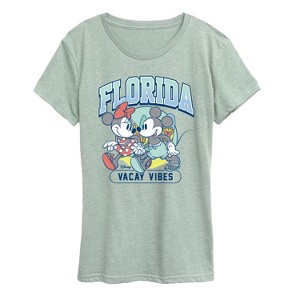 Women's - Disney - Mickey Mouse Florida Short Sleeve Graphic T-Shirt - 1 of 3