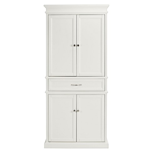 Homestyles Dover Off White Wood Pantry Storage Cabinet with