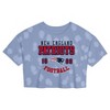 NFL New England Patriots Girls' Short Sleeve Bubble Tie-Dye Cropped T-Shirt - image 2 of 3