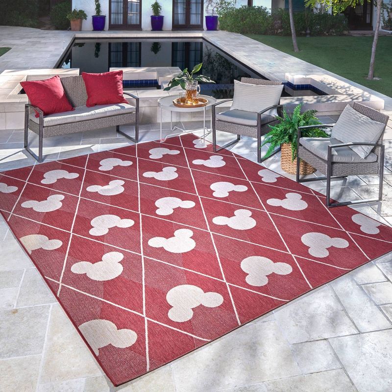 Mickey Mouse Argyle Oasis Outdoor Rug, 3 of 5