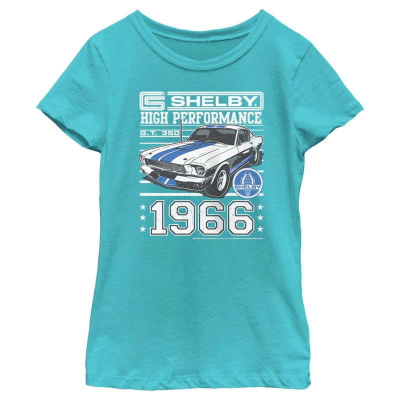 Girl's Shelby Cobra High Performance 1966 Distressed T-Shirt, 1 of 5