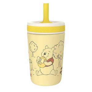 Zak Designs 12oz Winnie The Pooh Stainless Steel Vacuum Kelso Tumbler Yellow - 1 of 4