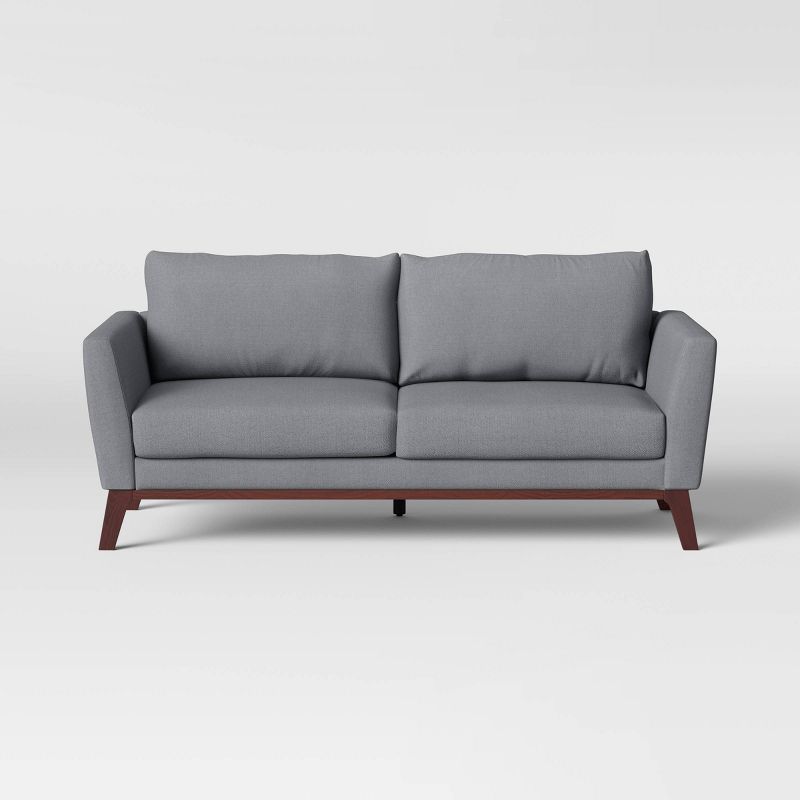 Middlefield Wood Base Sofa Gray - Threshold™ : Target Middlefield Wood Base Sofa Gray - Threshold™