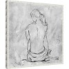 Amanti Art Nude Sketch II by Patricia Pinto Canvas Wall Art Print Framed 22 x 22-in. - 3 of 4