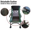 PAGED Portable Folding Chair Lounge Chair Outdoor with Adjustable Backrest for Camping, Picnics, Fishing - 2 of 4