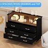 Dresser for Bedroom, Modern 6 Drawer Double Dresser with Wide Drawers - 4 of 4
