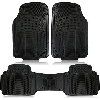 Matericuo Car Floor Mats Custom Fit for Tesla Model Y 2020-2024 Full Black  Rubber Auto Liner Mats All Weather Protection Heavy Duty Odorless