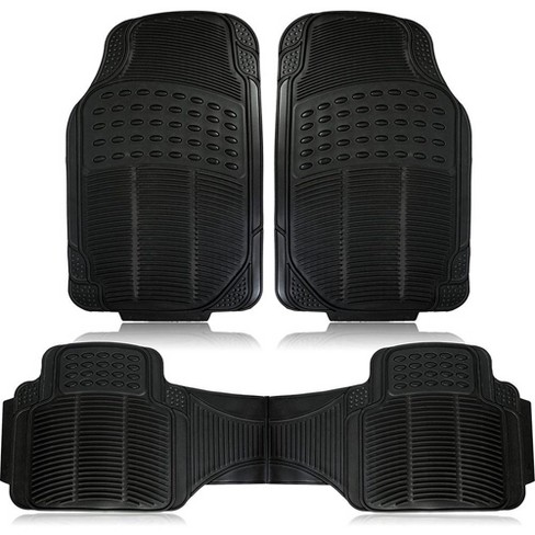 Zone Tech All Weather Rubber Car Interior Floor Mats 3 piece