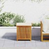 vidaXL Cushion Box Cream white, Woodgrain - 3 of 4