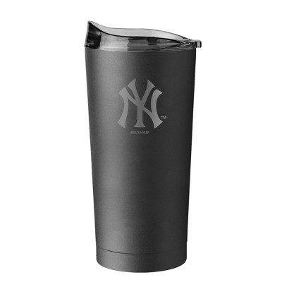MLB New York Yankees Powder Coat Stainless Tumbler - Black 20oz