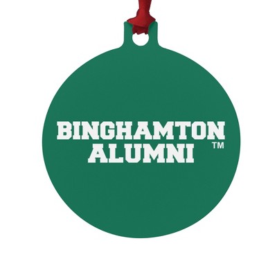 Binghamton University Bearcats Alumn Aluminum Holiday Christmas Tree Ornament