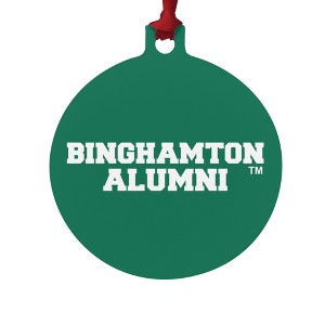 Binghamton University Bearcats Alumn Aluminum Holiday Christmas Tree Ornament - 1 of 4