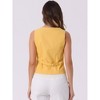 INSPIRE CHIC Women's Fashion Sleeveless Button Down V Neck Crop Summer Vest - 3 of 4