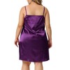 Agnes Orinda Women's Plus Size Ruffle Spaghetti Lounge Nightgowns - 4 of 4