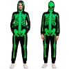 Joyfy Halloween Skeleton Pajama Glow-in-the-Dark Skeleton Costume Jumpsuit Adult Women for Halloween Cosplay Party - 2 of 4