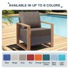 Buenhomino 24"x22" Outdoor Deep Seat Cushion Set, 6-inch Thicked Waterproof Patio Furniture Cushions with Removable Cover,8 Colors - 2 of 4