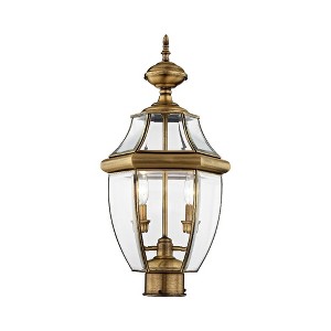 Livex Lighting Monterey 2 - Light Lantern in  Antique Brass - 1 of 4