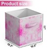 SEVOBAL 6pc Fabric Storage Cubes Organizer Heavy Duty Cube Storage Bin Clothes Storage Box Closet Baskets in Shelves Home, Multicolored, - 3 of 4