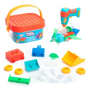 Educational Insights Design & Drill Build-It Bucket with Electric Drill Toy, 41 Pieces, STEM Toy, Ages 3+ - 1 of 4