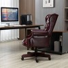 Grungis PU Leather Swivel Office Chair with Universal Wheels,Tufted Gaming Chair with Adjustable Height,Modern Computer Chair for Office - 4 of 4