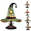Racxily Halloween Outdoor DecorationsStained Resin Glowing Gothic Retro Resin Lamp For Bedroom Party,Creative Wizard Hat Shape Lights For Indoor - 4 of 4