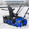 Coucheta 2X20v Electric Snow Blower Cordless - Brushless Motor Snow Thrower, Long-Range 180° Rotating Chute, User-Friendly Design & Safe Operation - 3 of 4