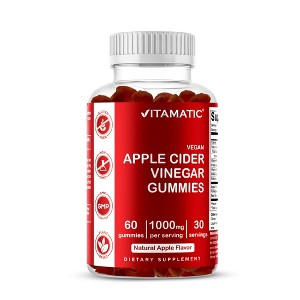 Apple Cider Vinegar 1000mg 60 Vegan Gummies - 1 of 4