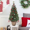 3 Ft Pre-Lit Christmas Tree, Artificial Christmas Trees with Base, Xmas Trees w/78 LED Lights, Battery Operated, 8 Mode,Christmas Decoration for Home - 2 of 4
