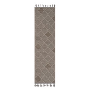 2x8 Trellis Pattern Indoor/Outdoor Runner Rug – Stain-Resistant, Non-Shedding, Medium Pile, Kid & Pet Friendly – Cream - 1 of 4