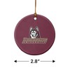 Bloomsburg University Primary Logo Porcelain Holiday Christmas Tree Ornament  2.8" (7.1 cm) - 3 of 4
