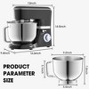 SUGIFT 7.5 QT Electric Kitchen Mixer with 6 Speeds & Pulse, Stainless Steel Bowl for Baking, Cooking & Dough Kneading - 3 of 4