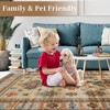 Washable Rug Vintage Rug Non Slip Indoor Floor Carpet Boho Accent Area Rug for Living Room Bedroom Kitchen - 3 of 4