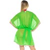 LA LEELA Women's Beachwear Summer Swim Beach Dress Cover Ups for Swimwear Women Wear Swimsuit Coverups for Women Cover-up for Women 2X-3X Green,Solid - image 2 of 4