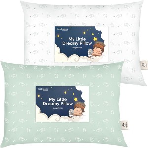 KeaBabies Toddler Pillow - Soft Organic Cotton Kids Pillows for Sleeping - Travel Pillow for Kids Age 2-5 - 1 of 4