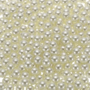 Unique Bargains No Hole ABS Round Faux Pearl for Vase Fillers DIY Home Decoration 500 Pcs - 1 of 4