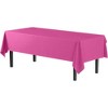 Crown Display 54 in. x 108 in. Plastic Tablecloth - 12 Pack - 2 of 4