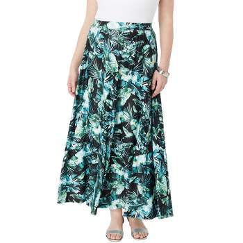 Roaman's Women's Plus Size Ultrasmooth® Fabric Maxi Skirt