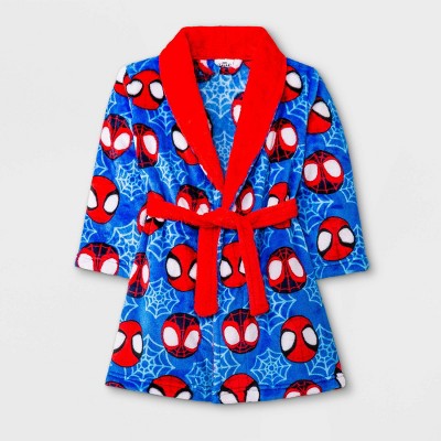 Toddler Boys' Marvel Spider-Man Robe - Blue