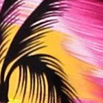 palm island view autumn pink