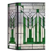 Chloe Lighting Benjamin Mission 3pcs Folding Tiffany-Glass Fireplace Screen 38" Wide - 4 of 4