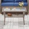 Gymojoy Outdoor Patio Wicker Coffee Table - 3 of 4
