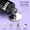 YEVYO Matte Almond Gel X Nail Tips with Nail Glue Gel and UV Nail Lamp On Fake Nails - 500 PCS - 4 of 4