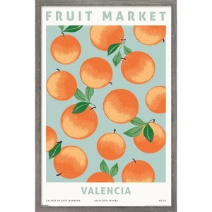 Trends International Reinders: Fruit Market - Valencia Oranges Framed Wall Poster Prints - 1 of 4