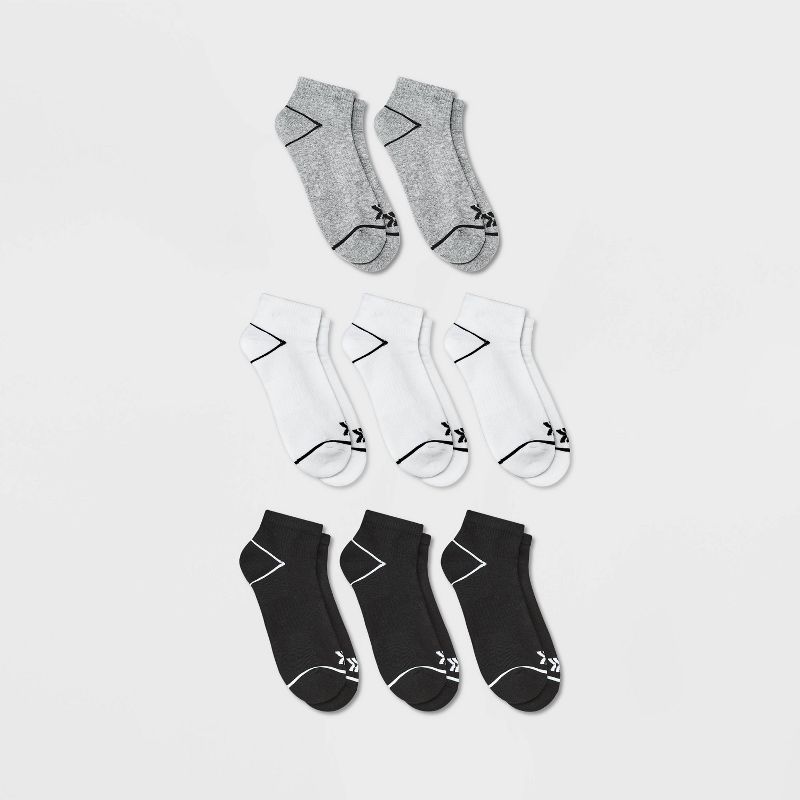 Men&#39;s 6pk+2 Ankle Socks - All In Motion&#8482; 6-12, 1 of 5