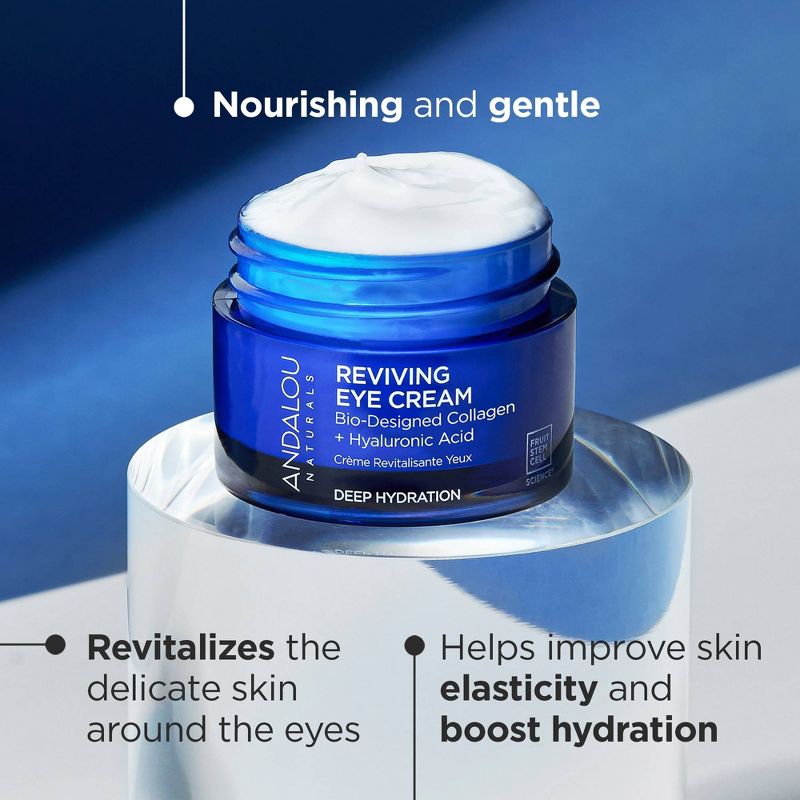 Andalou Naturals Deep Hydration Reviving Eye Cream - 0.45oz, 3 of 9