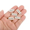 Unique Bargains Vintage Metal DIY Jewelry Making Mini Word Pendant 20 Pcs - 4 of 4