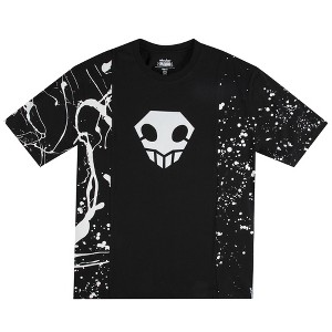 Bleach Soul Reaper Splatter Paint Crew Neck Short Sleeve Black T-shirt - 1 of 4
