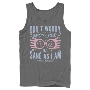 Mens Harry Potter Luna You’re Just As Sane as I Am Tank Top - 1 of 4