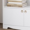 63 Inch Tall Bookcase with 6 Cubes and 2 Doors, Floor Standing 5-Tier Bookshelf with Storage Cabinet, Display Storage Organizer - 2 of 4