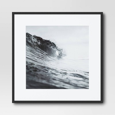 16" x 16" Matted to 12" x 12" Elevated Aluminum Poster Frame Black - Threshold™